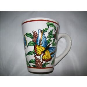 Butterfly Flower Mug Cup -011222